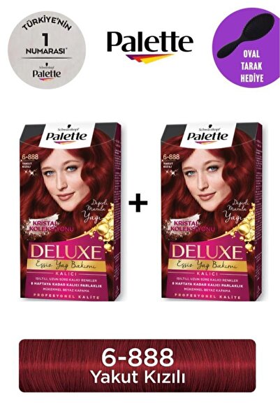 Palette Deluxe 6-888 Yakut Kızılı X 2 Adet Gliss Tarak