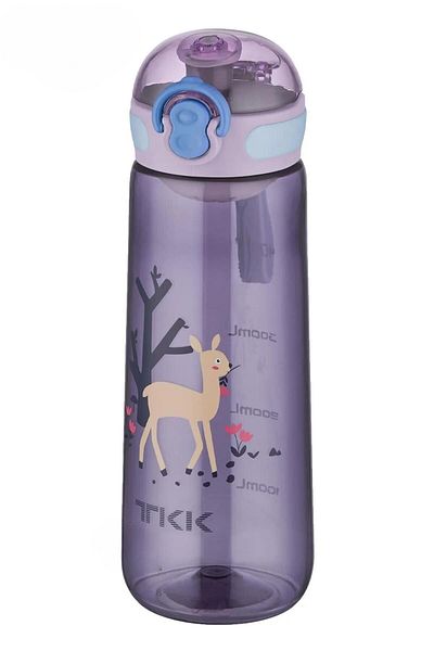 Vagonlife TKK 550ml Tritan Children's Water Bottle with Straw-Free Carrying Strap and Strainer