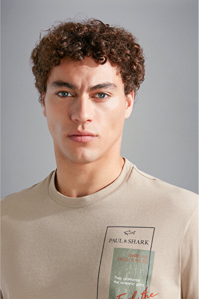 PAUL&SHARK ΑΝΔΡΙΚΟ ΠΛΕΚΤΟ T-SHIRT C.W. ΒΑΜΒΑΚΙ