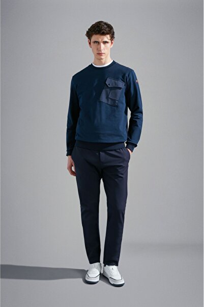 PAUL&SHARK MEN'S KNITTED SWEATSHIRT C.WCOTTON