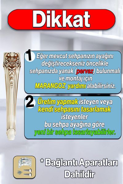 Badem10 Picioare de masă din plastic Nehir 40 cm Culoare maro crem Picioare mijlocii Măsuță de cafea combinată Mobilier Picioare de masă