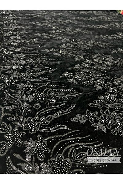 OsmanKumaşDantel مخمل مطرز بالخرز