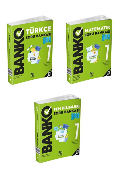 Model Eğitim Yayınları 7. Sınıf Banko Türkçe + Matematik + Fen Bilimleri Soru...