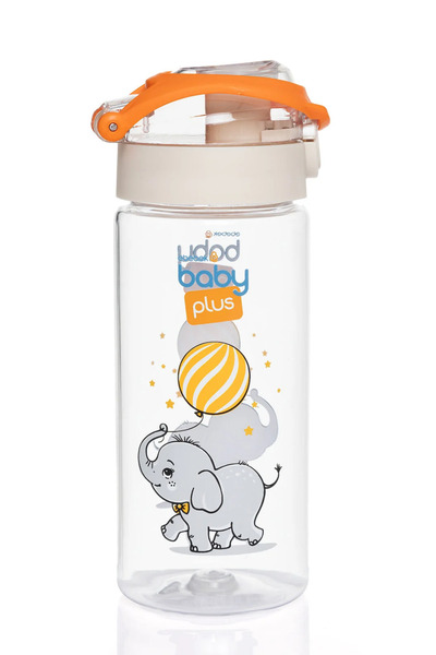 Baby Plus 500 ml Patterned Tritan Baby Water Bottle - Open Close System and Tritan Water Bottle