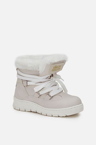 Vicco Μπότες για κορίτσια με φερμουάρ Kappa Beige