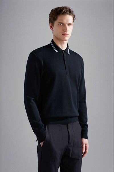 PAUL&SHARK MEN'S WOOLLEN POLO SHIRT
