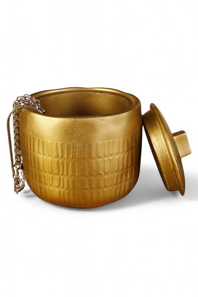 Evene Organizator de bijuterii de culoare aurie - Cutie de machiaj și bijuterii Model 17