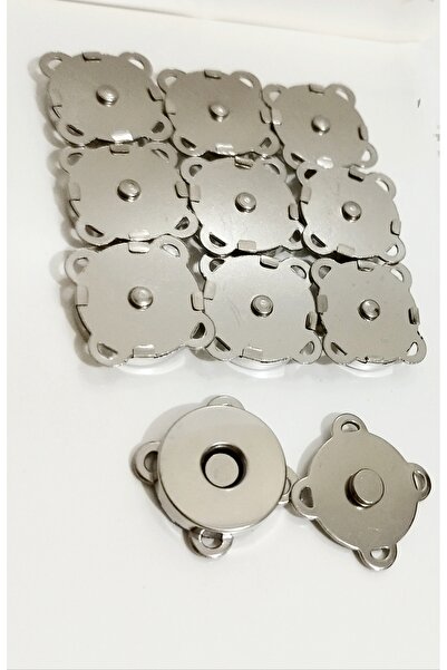 Kotı Shop Koti Shop - 10 Pieces Nickel Color Magnetic Sewable Bag