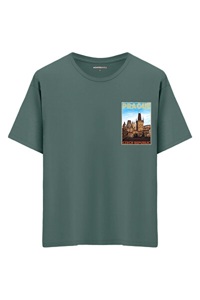 Mounte Bianca Unisex Prag - Oversize kroj T-shirt