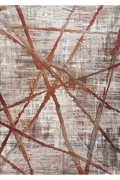 RENKLİBUTİK Modern Patterned Velvet Carpet Cover - Elastic and Non-slip, Washable 4 M2