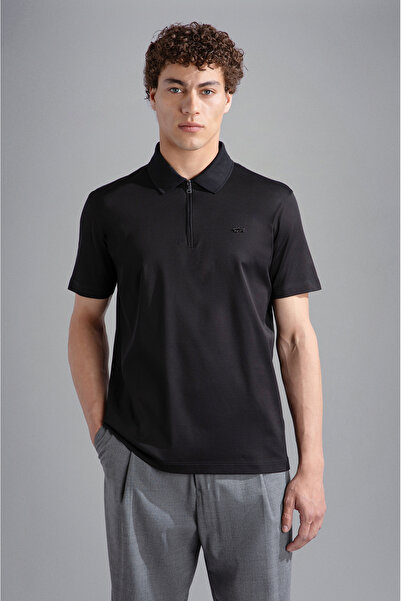 PAUL&SHARK MEN'S KNITTED POLOSHIRT C.WCOTTON