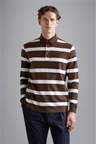 PAUL&SHARK قميص رجالي محبوك C.Wقطن