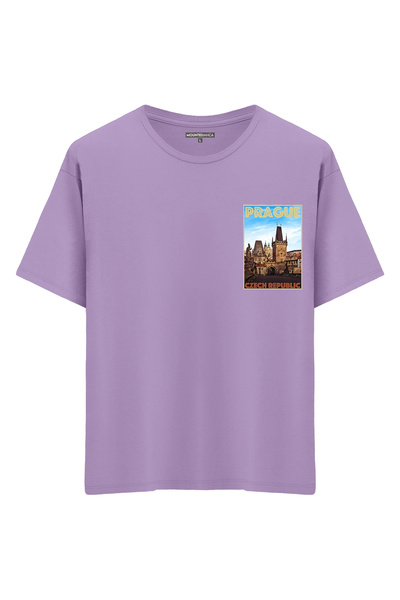 Mounte Bianca Unisex Prag - Oversize kroj T-shirt