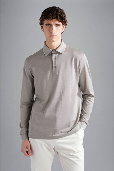 PAUL&SHARK MEN'S KNITTED POLOSHIRT C.WCOTTON