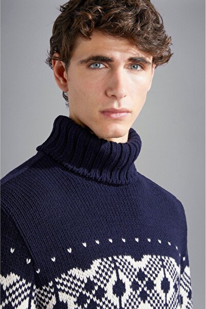 PAUL&SHARK MEN'S WOOLLEN TURTLENECK