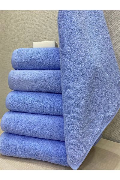 AYHANHOME 100% bumbac, extra moale, albastru, 6 bucăți, set de prosoape pentru fața pentru sport și coafură, 50x90