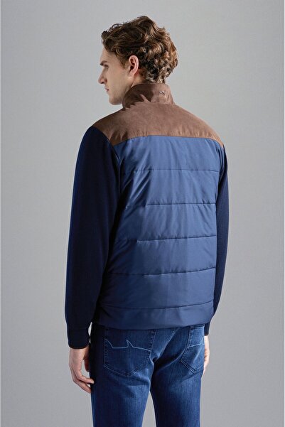 PAUL&SHARK MEN'S ZIPPED PULLOVER C.WWOOL