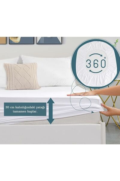 KOZZY HOME Fitted Fluffy Sleeping Pad 1000Gr, Anti-Sweat, Pillowcase with Gift