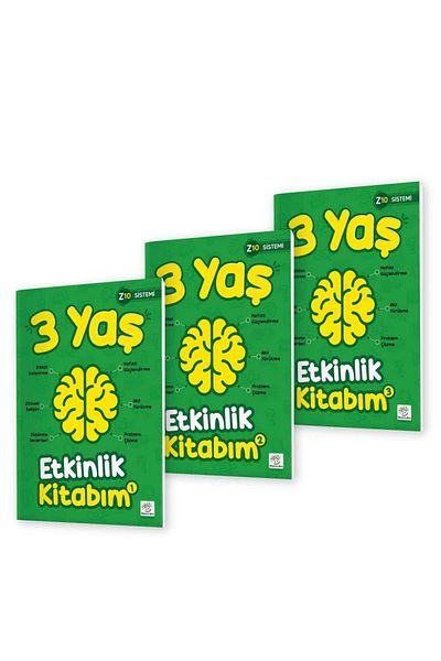 yükselen zeka Activity Book Set for Age 3