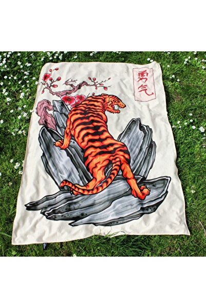 WANDER TAPESTRY Japanese Tiger - Japanese Tiger Wander Wall Cloth Tapestry