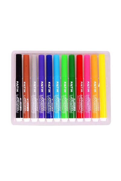 Fatih Jumbo Chubby Felt Tip Pen 12 Colors