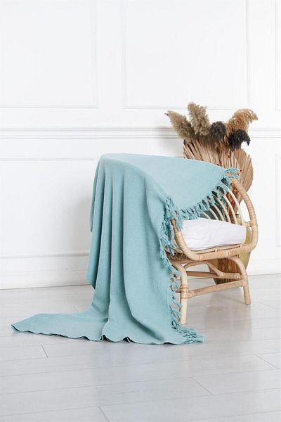 ANJEAHOME Nile Green Mula Natural Sofa Cover - 180X210 cm