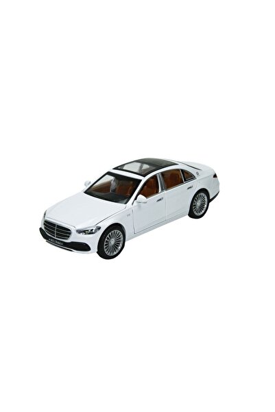welcomein Boxed Collectible Pull Drop 1:22 Toy Metal Mercedes S Class Car with Sound and Light Gift