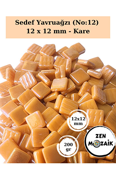 Zen Mozaik Sanatsal Mozaik Çalışmalarınız için 12x 12 mm Kare - Sedefli  Cam ...