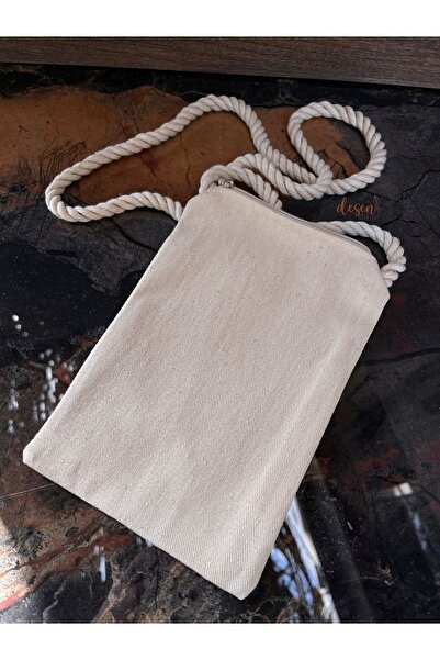 Desen Atölye Gabardin Telefon Çantası 4 Adet (14cmx20cm) %100 Pamuk, Punch Na...