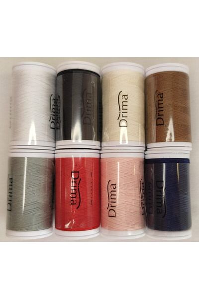 ATMACA TUHAFİYE Drima Spool Sewing Thread 100m Set of 8