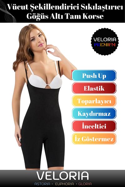 Veloria Premium Series - Non-Marking Non-Slip Body Shaping Corset, Firming Underbust Full