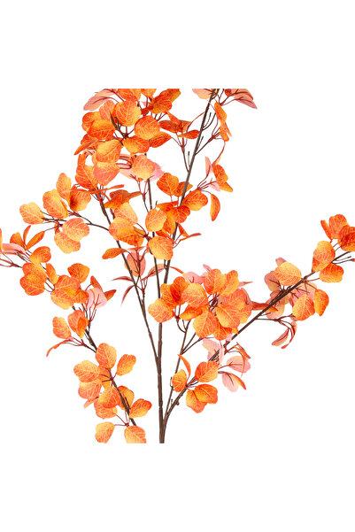 Herdekora Yapay Okaliptüs Dalı Tek Dal Turuncu 103 Cm.