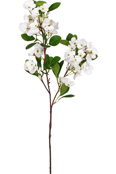 Herdekora Yapay Islak Dokulu Sütleğen Çiçek Beyaz 77 Cm.