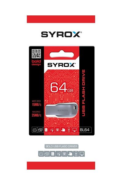 Syrox Flash Memory 64 GB Usb Bl64