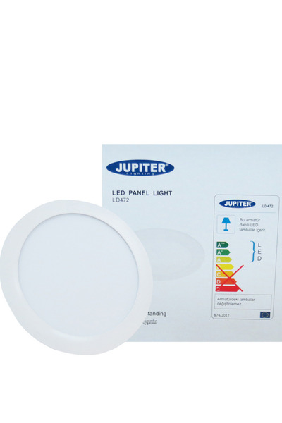 Jüpiter S 12W S/Ü YUVARLAK PANEL ECO 6500K-JÜPİTER LC468 (SIVA ÜSTÜ)