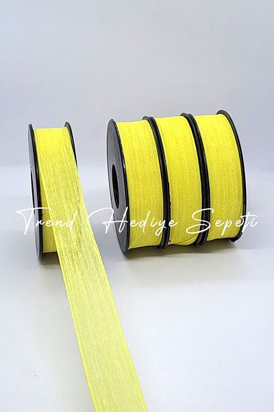 Trend Hediye Sepeti 20 Meters Linen Ribbon Nope - Dowry Chest, Wedding Candy Gift, 2.5 Cm