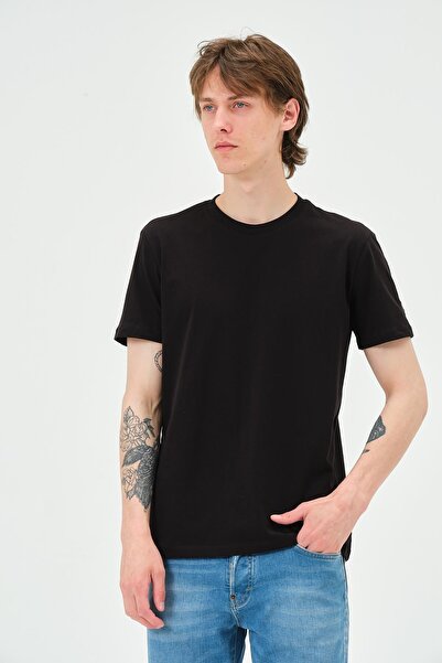 QUHOX Ανδρικό πακέτο με 5 μπλουζάκια - Μαύρο, Ανθρακί, Λευκό, Γκρι Μελανζ, Snow Melange