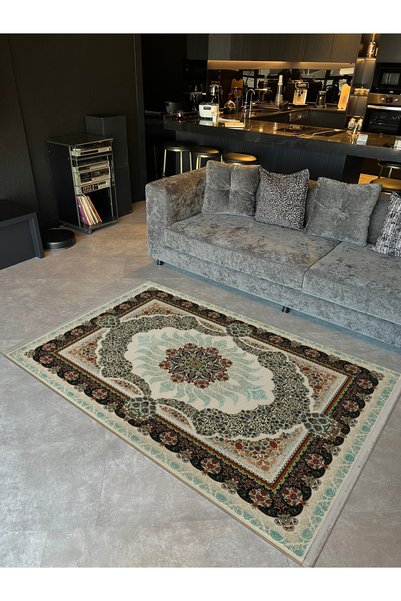 Rugs Modern Halı Μοντέρνο διακοσμητικό χαλί της σειράς «Ethnic» με πράσινο κα...
