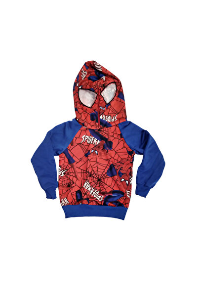 MG MİNİ GİYİM 3-10 Yaş Erkek Çocuk Spiderman 2'li Kapüşonlu Takım