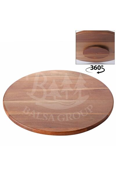 balsa group Balsa MRK model Akasya ağacı 36cm tabanında 360derece donen ikram pizza sunum tabak