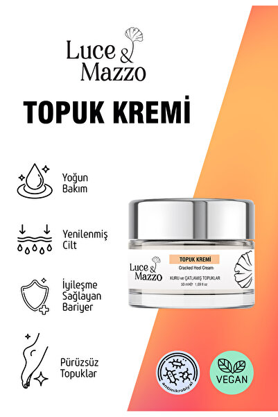 Luce & Mazzo Topuk Çatlak Kremi 50 ml - Kuru Topuklar için Ayak Bakım Kremi