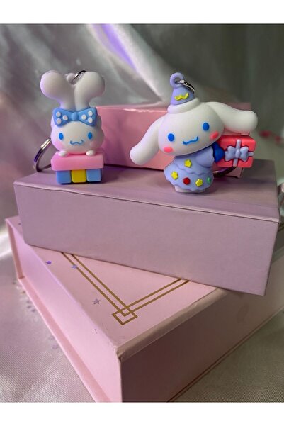 SANRIO 1 Adet Karakterli Cınnamoroll Anahtarlık, Çanta Süsü