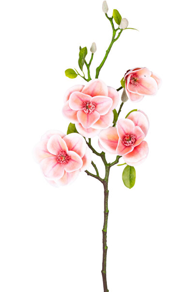 Herdekora Yapay Çiçek Manolya Dal Pembe 75 Cm.