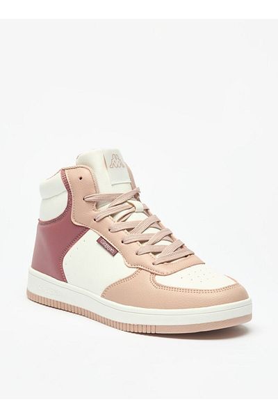 Kappa Women's Panelled High Top Sneakers with Lace-Up Closure