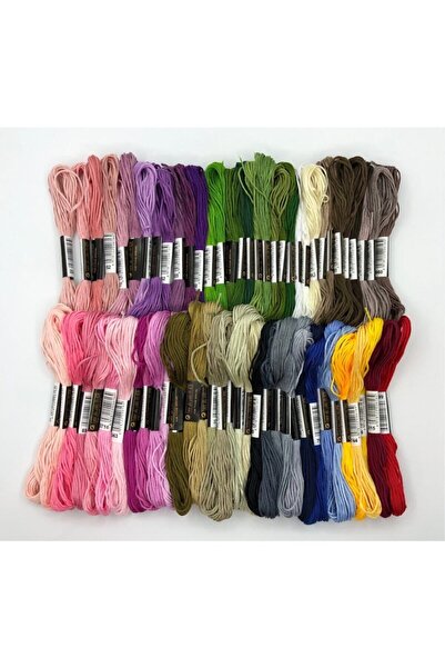 Genel Markalar Muline Ip Kanaviçe Nakış Ipi 60+ Farklı Renk Set 8 Mt (çile) 17
