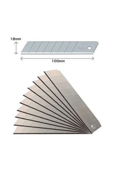 ZUBİZUBİ Utility Knife Spare Tip Thick 18 mm Blade 50 Pieces