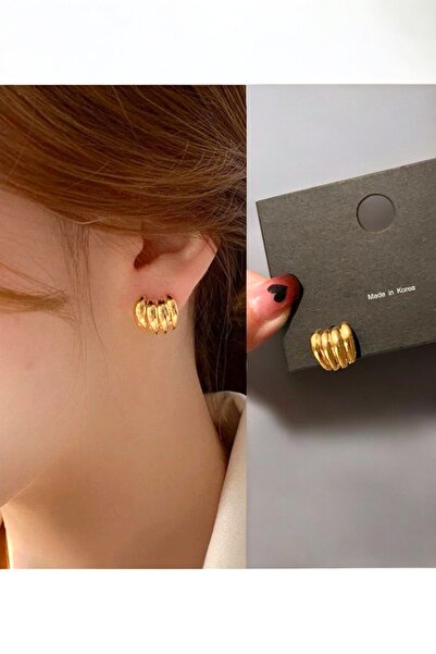 MUTENA أقراط نسائية مجمعة على شكل مخلب - أقراط نسائية مجعدة