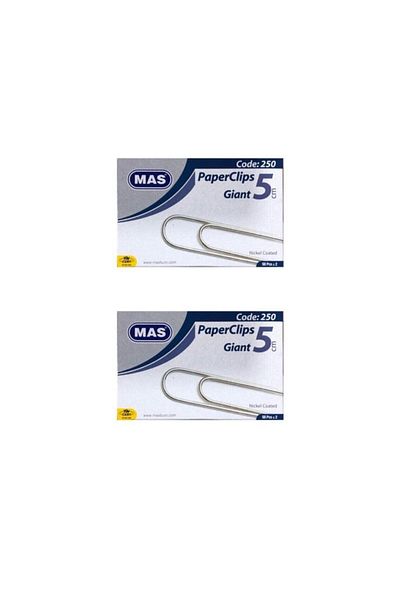 Mas Giant Paperclip 250 50mm 2-pack