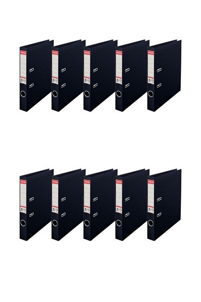 Esselte 9945 Eco Plastic Office Folder Narrow Black 10 Pieces