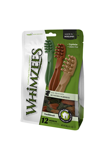 Whimzees مزيج متوسط الحجم من توتبورش ستار، 12 قطعة × 360 جم